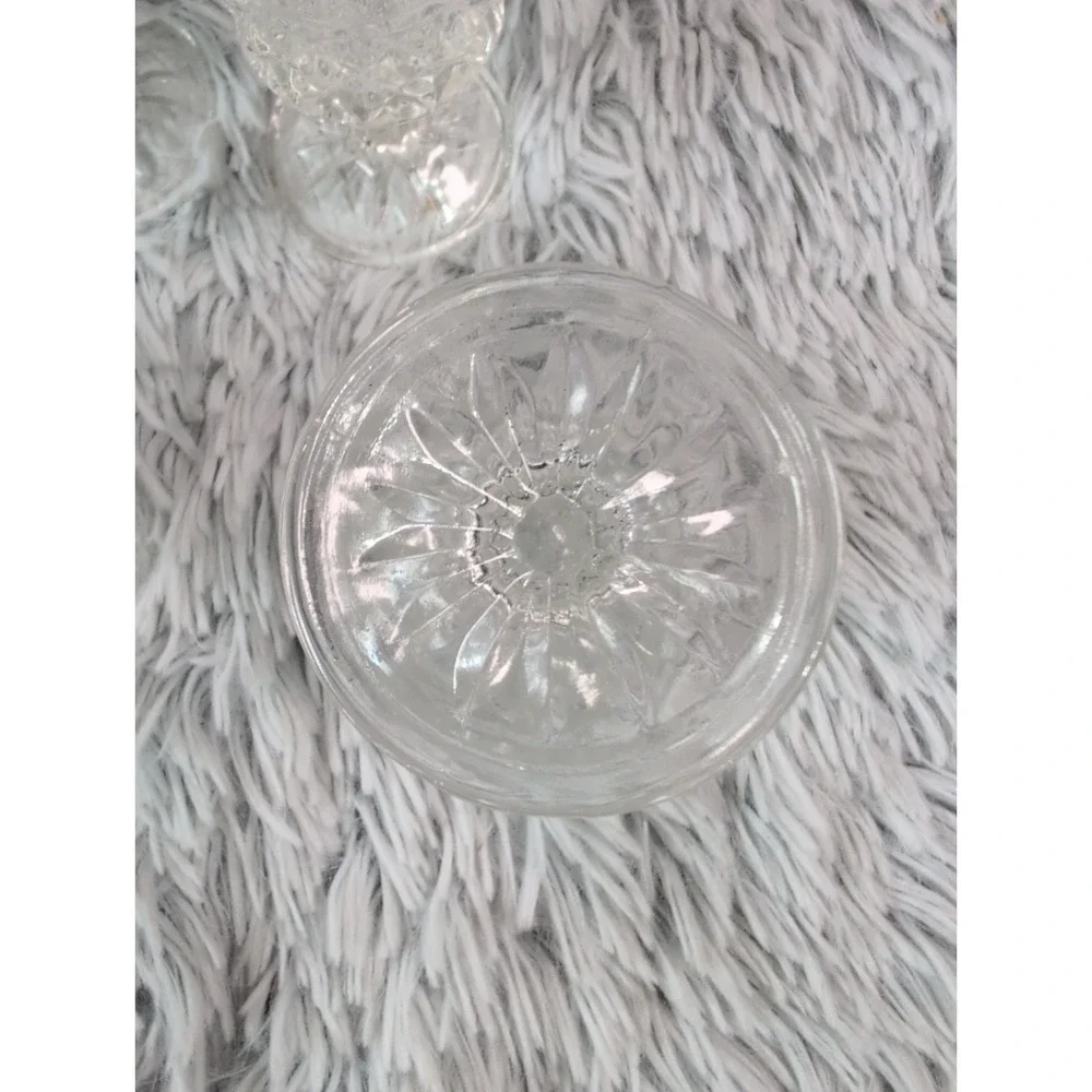 VTG Wexford Anchor Hocking Diamond Point Claret Goblet Wine Glasses Lot Of 11